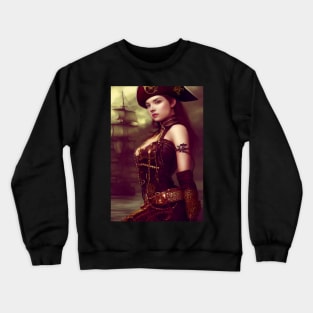 Anne Bonny the most famous female pirate Crewneck Sweatshirt